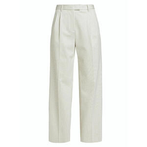 New, Rag & Bone Marianne Ponte Pants in Ivory Stripes Size L #P3745